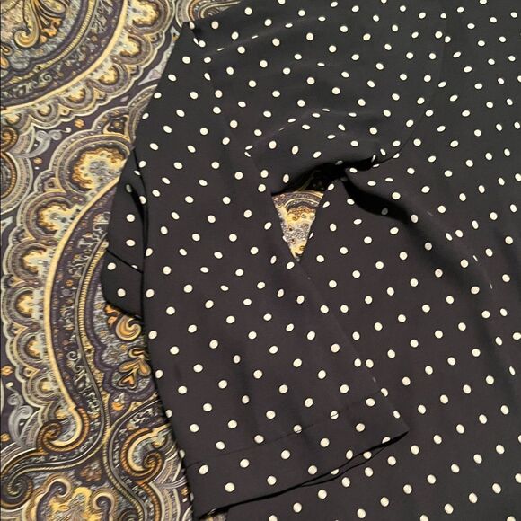 Loft Polka Dot Women's Top - blue and White - Picture 4 of 8